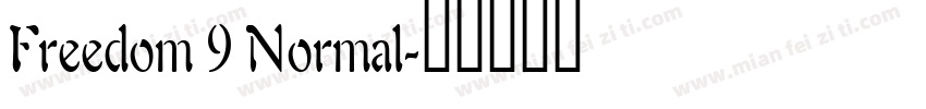 Freedom 9 Normal字体转换